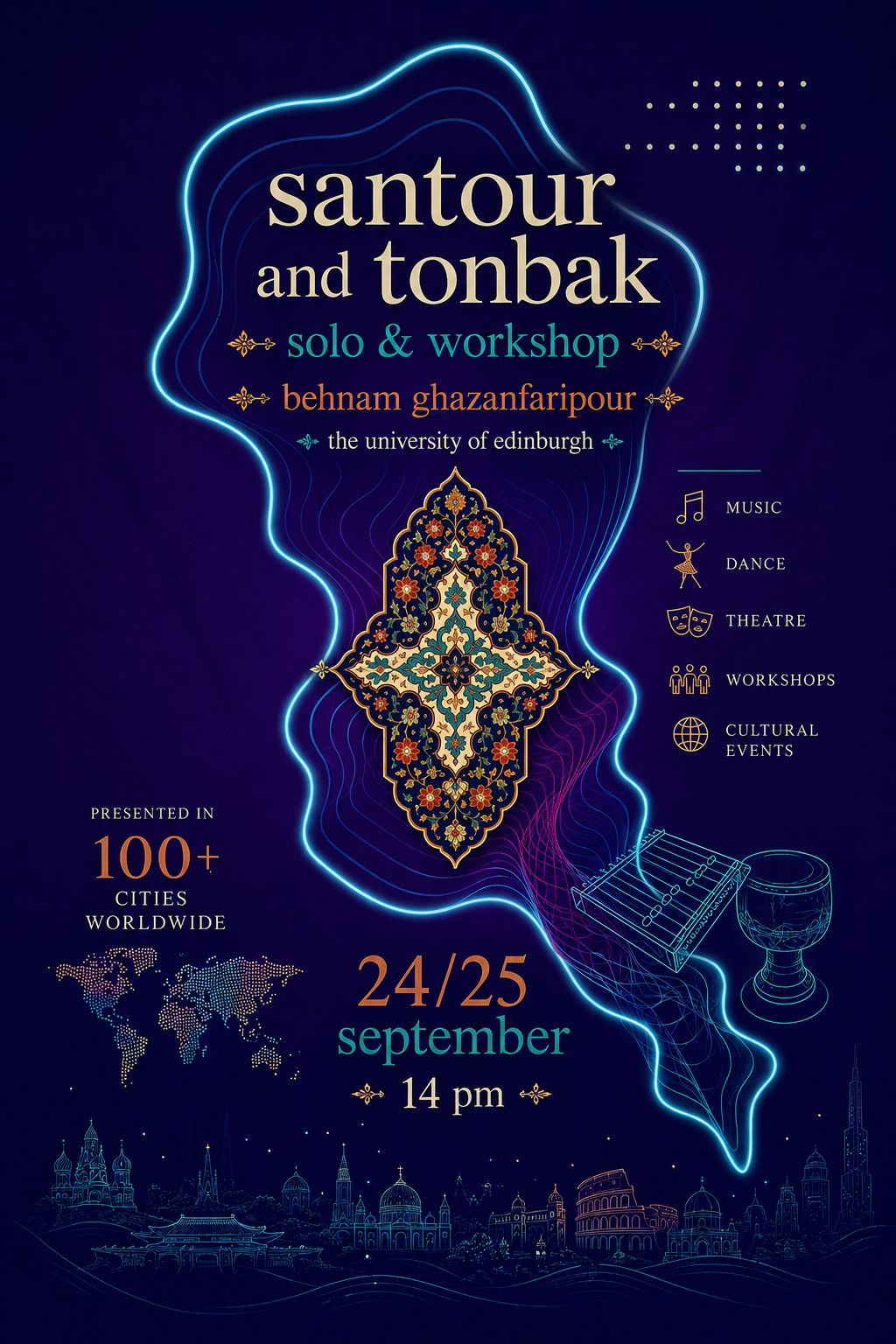 Santoor and tonbak